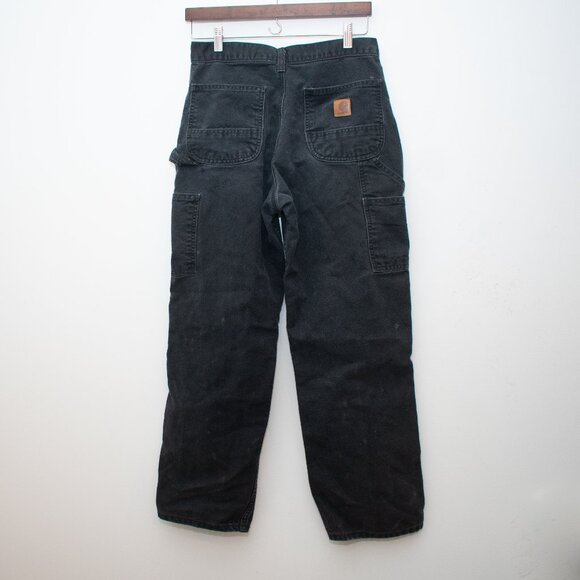 Carhartt Mens Distressed Utility Jean Loose Fit 100% Cotton Denim 30X30 - Picture 7 of 8